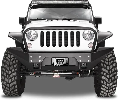 Vista 2 de iPick Image Hecho para Jeep Grill Logo Forrest Sillhouette Graphic Brush Special Aluminio Metal Placa de matrícula