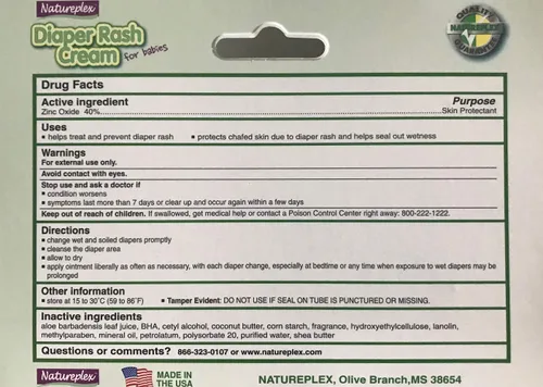 Vista 3 de Natureplex Crema antidermatitis del pañal con óxido de zinc y aloe (paquete de 3)