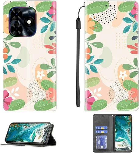 Vista 81 de Aroepurt Funda para UMIDIGI G1 Plus compatible con UMIDIGI G1 Plus Funda para teléfono Funda de piel sintética con función atril magnética CPT15