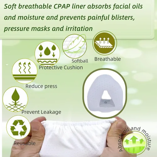 Vista 2 de Paquete de 8 protectores nasales N20 CPAP compatibles con cojines de máscara nasal N20 de tamaño pequeño. Disfruta de una comodidad sedosa