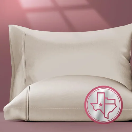 Vista 26 de TEXAS LINEN CO. Fundas de almohada 100% algodón egipcio tamaño Queen – Lujosas fundas de almohada de alta cantidad de hilos de la serie 800