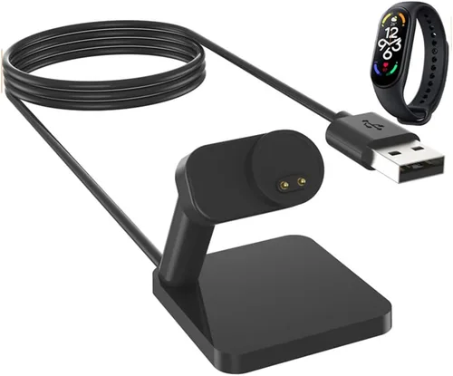 Vista 6 de MOUDOAUER 5V 1A Smartwatch Cargador Cuna Base Base de Carga Soporte para Xiaomi Mi Band 5/6/7 NFC Accesorio