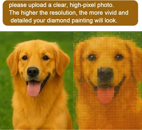 Vista 5 de Maydear Kits de pintura de diamantes personalizados para adultos – Foto personalizada para arte de diamantes, taladro completo 5D DIY Diamond Dotz