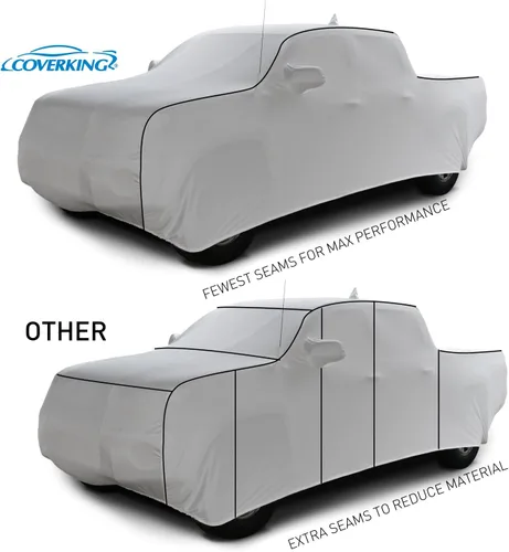 Vista 5 de Coverking Custom Fit Funda de coche para Select Ford modelos – satén elástico, Negro