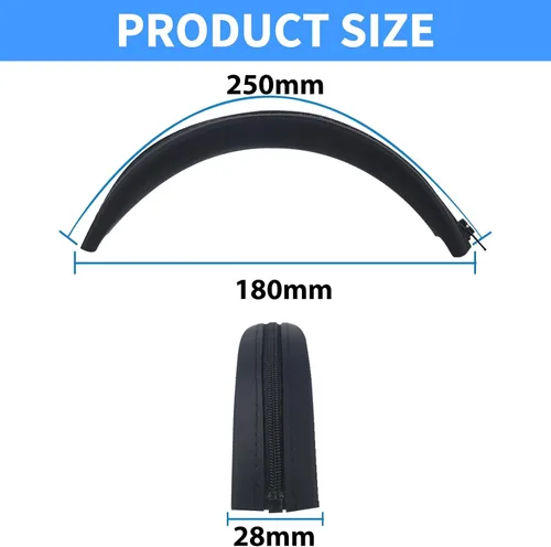 Vista 8 de Adhiper - Funda para diadema para Beats Studio Pro y Studio 3, color negro Fundas de silicona suave para auriculares Bose QuietComfort Ultra