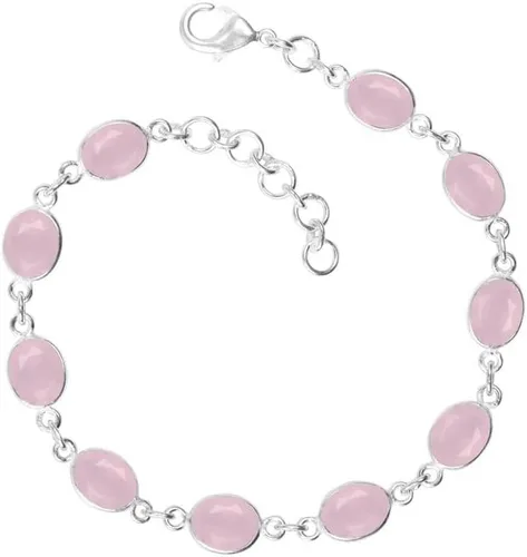 Vista 10 de Pulsera de piedras preciosas, pulsera ajustable con superposición de plata para mujeres y niñas, regalos de Navidad