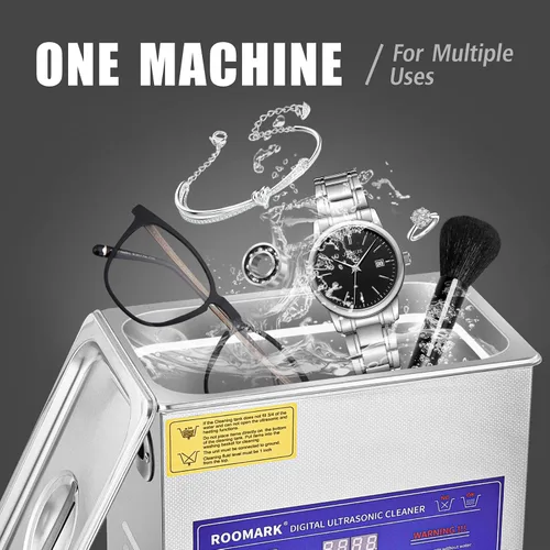 Vista 2 de Limpiador ultrasónico de 3.2L, máquina de limpieza ultrasónica con temporizador digital y calentador, herramienta de laboratorio profesional