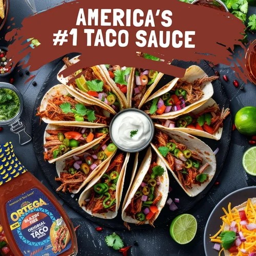 Vista 4 de Salsa picante para tacos Ortega Blazin’ Fire, 8 onzas