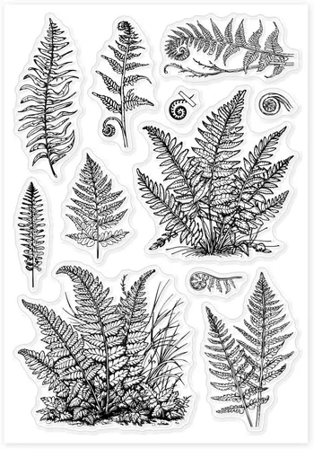 Vista 8 de GLOBLELAND Sellos transparentes de silicona con hojas de helechos, plantas, sellos transparentes para hacer tarjetas, manualidades, álbumes