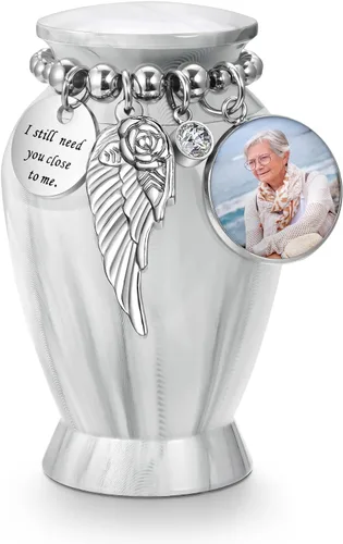Vista 38 de Dletay Urnas pequeñas personalizadas para cenizas humanas, recuerdo de 2.85 pulgadas, mini urna de cremación conmemorativa para mujeres y hombres