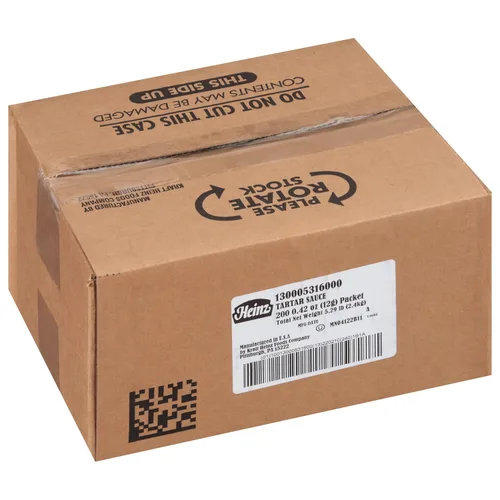 Vista 8 de Salsa tártara Kraft, 200 por caja, 0.42 oz. Paquetes individuales