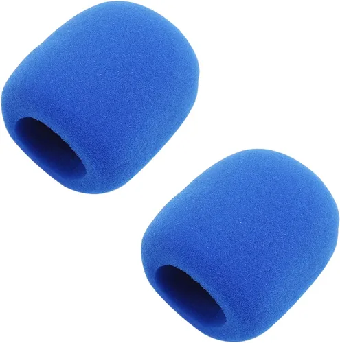 Vista 17 de Fielect 2 unids micrófono cubierta esponja espuma micrófono cubierta de micrófono de mano protección protección micro espuma filtro blanco