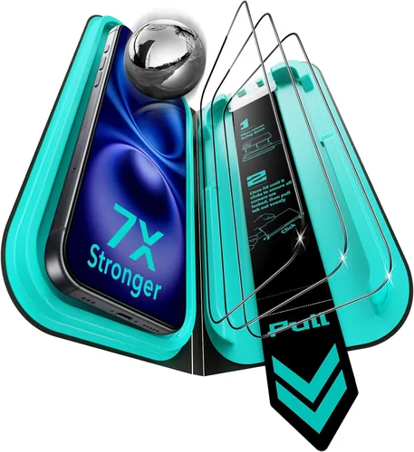 Vista 11 de ESR - Juego de 3 protectores de pantalla de vidrio templado 9H+ para iPhone Air, [grado militar a prueba de roturas], con tecnología antirreflejo