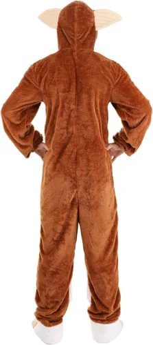 Vista 4 de Gremlins - Disfraz de Gizmo para adultos, overol de Gremlin peludo, disfraz de personaje de película de los años 80 y 90 para cosplay y Halloween