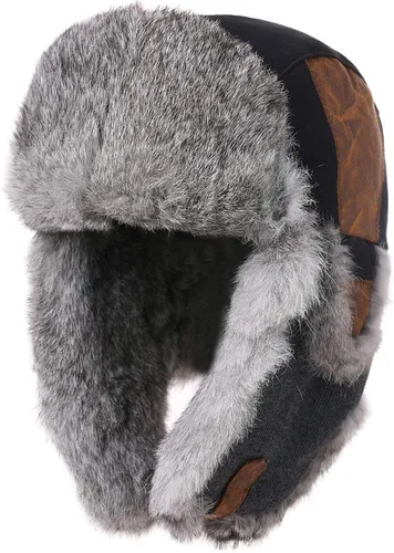 Vista 48 de Comhats Gran XL Trapper Trooper Caza Cálido Oído Solapa Rusia Ushanka Invierno Esquí Clima Frío Bombardero Sombreros para Hombres