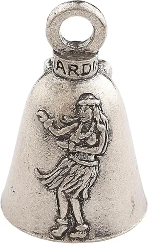 Vista 16 de Guardian Bell Campana de buena suerte con llavero y bolsa de regalo de terciopelo negro Campana de motocicleta Peltre sin plomo Hecho
