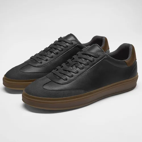 Vista 3 de Coostar Zapatos Casuales para Hombre Zapatillas de Vestir de Negocios Clásicas con Cordones para Caminar