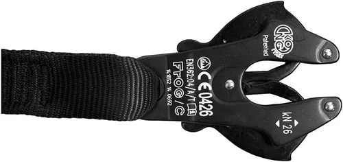 Vista 6 de Fusion Tactical ProGlide - Cordón elástico de 4 pies con grillete de rana Kong, 23 kN, negro, 48 pulgadas