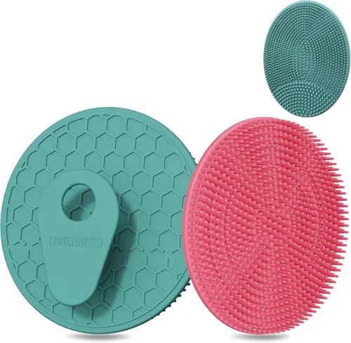 Vista 28 de INNERNEED Cepillo de ducha de silicona suave de grado alimenticio, negro+