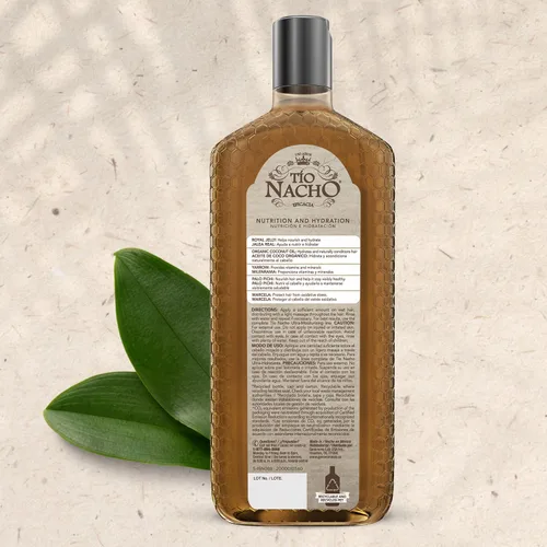 Vista 10 de TIO NACHO Shampoo Aceite de Coco ultrahidratante, anticaída, Ultra Hidratación, 14 onzas líquidas