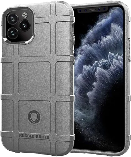 Vista 16 de Funda protectora táctica para iPhone 11 (serie Rugged Shield), TPU gruesa y sólida, funda protectora táctica para iPhone 11 (6.1 pulgadas), arcilla