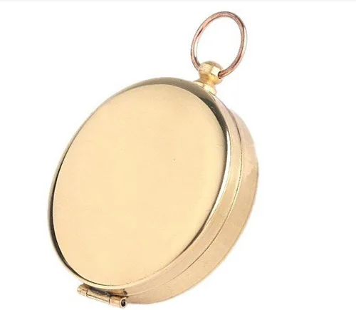 Vista 8 de Brújula de bolsillo estilo clásico NICEY, multifunción, para camping, Gratis, Dorado