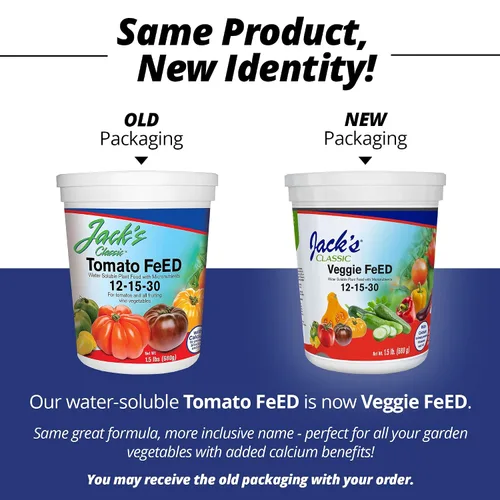 Vista 2 de Jack's Classic 12-15-30 Fertilizante soluble en agua para alimentos vegetales con micronutrientes, 1.5 libras, paquete de 2 – Crecimiento de plantas