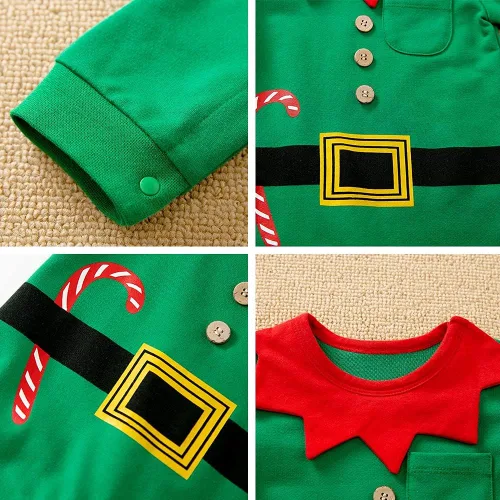 Vista 5 de AGQT Baby Boys and Baby Girls Christmas Santa Claus Costumes Size 0-24 Months