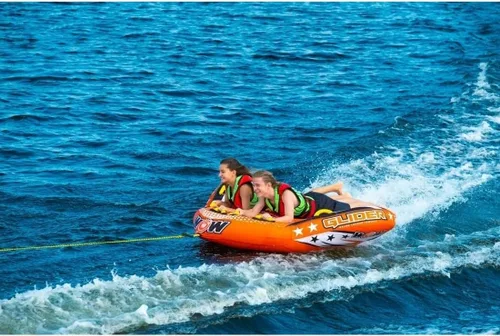 Vista 4 de Wow Sports Glider Towable Tube - Flex Seating - Soft Top - for Boating