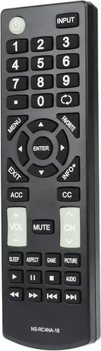 Vista 2 de NSRC4NA18 NS-RC4NA-18 - Remoto de repuesto compatible con Insignia TV HDTV NS-22D420NA18 NS-24D310NA19 NS-32D220NA18 NS-39D310NA19 NS-39D310NA17