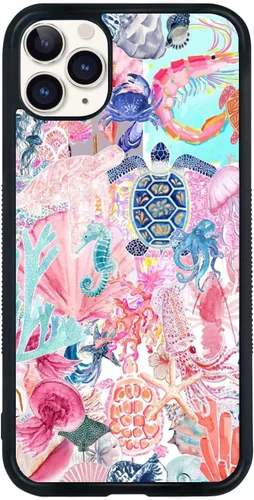 Vista 466 de Funda de teléfono Qizijio estilo azteca a prueba de golpes y protectora para iPhone 7/8/SE