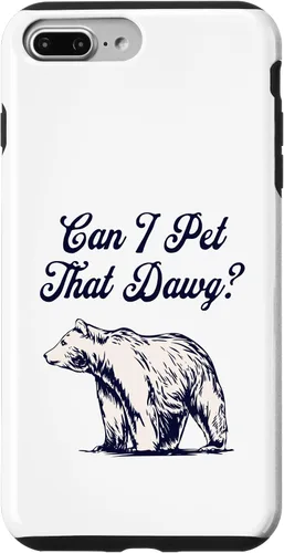 Vista 9 de iPhone 13 Pro Max Can I Pet That Dawg? Bear Meme Funda Southern Accent