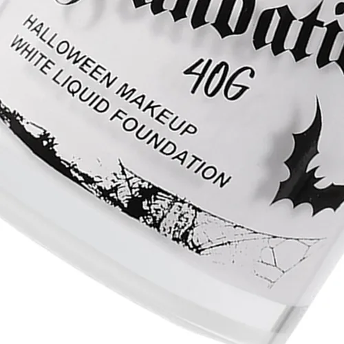 Vista 7 de Pintura facial blanca - Maquillaje de Halloween Pintura corporal, 1.4 fl