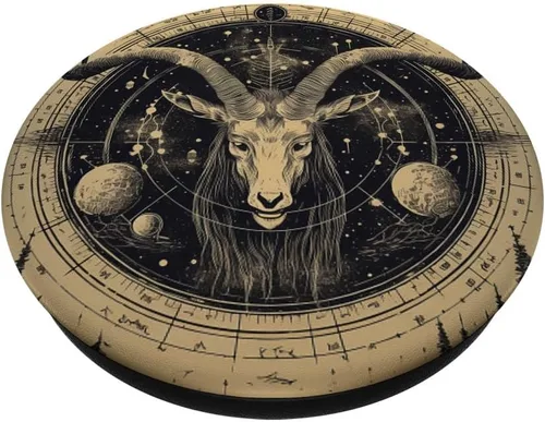 Vista 2 de Baphomet Occult Vintage Satan PopSockets intercambiables PopGrip