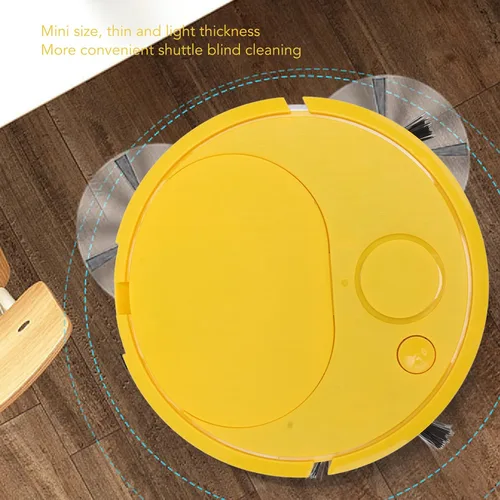 Vista 4 de Ejoyous Aspiradora robótica, aspiradora robótica de carga USB, mini robot de barrido inteligente para suelos de madera, azulejos, alfombras, suelos