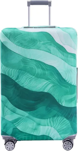 Vista 16 de TRAVEL KIN - Funda lavable para maleta con protección antiarañazos, protector para maletas de 18-32 pulgadas, Autumn Leaves, M, Moda