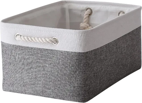 Vista 94 de TheWarmHome Contenedores de almacenamiento para estantes, tamaño mediano, 3 unidades, 13.8 pulgadas de largo x 9.8 pulgadas de ancho x 6.7 pulgadas