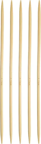 Vista 17 de Harfington - 5 piezas de agujas de tejer de bambú de doble punta, tamaño US 1 (2.25 mm), carbonizadas, 7.9 pulgadas (20 cm) rectas para tejer a