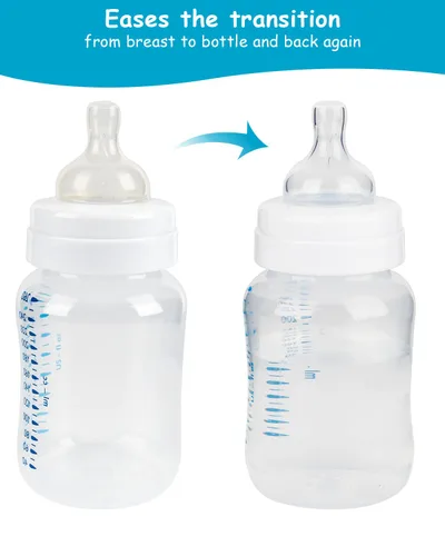 Vista 2 de Boquilla de silicona para biberones anticólicos Philips Avent, flujo 1, 3.3 ft+, flujo lento, paquete de 4