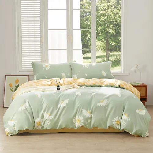 Vista 19 de SAPHREAS Juego de Funda de Edredón de Flores Rosas 2 piezas Algodón Estilo Jardín Campanilla Floral Ropa de Cama Juego de Funda de Edredón 100%