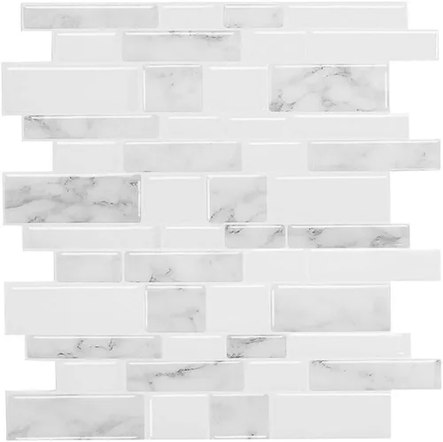 Vista 10 de Azulejos autoadhesivos para pared posterior (backsplash) de cocina, diseño grande premium 3D autoadhesivo para cocina, sala de estar, dormitorio