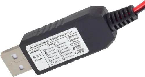 Vista 4 de Kit de reemplazo de eliminador de batería USB AA de 5 V a 1.5 V, 1 cable de conexión AA de 78 pulgadas (1AA-1.5V)