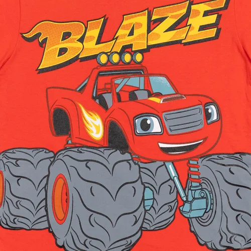 Vista 6 de Blaze and the Monster Machines Pickle Crusher Blaze Stripes Zeg Stripes - Paquete de 3 camisetas para niños pequeños a niños pequeños