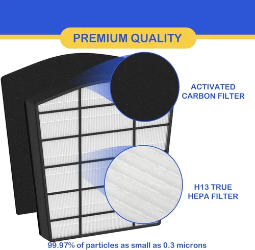 Vista 3 de Filtro HEPA de repuesto compatible con LivePure Bali Series LP550TH, LP550THP Purificador de filtro de aire para toda la casa, número de pieza