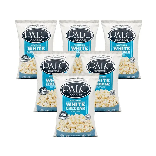 Vista 7 de Palo Popcorn Palomitas de maíz cheddar de tocino, bolsas de 6 onzas (paquete de 6)