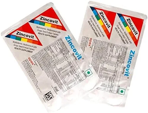 Vista 4 de XONA ZINCOVIT MULTIVITAMIN Paquete de 2 tiras (30 comprimidos)