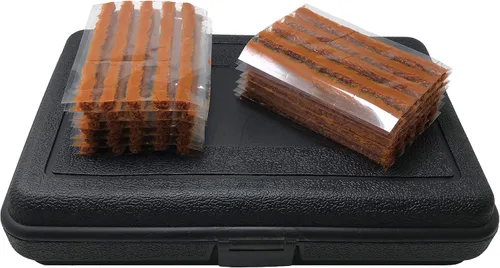 Vista 3 de Kit de tapones para neumáticos de 65 piezas, kit de reparación de neumáticos planos, sonda de enchufe resistente y herramienta de aguja, fijación