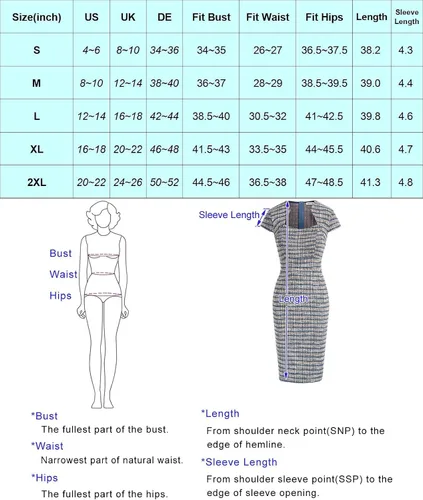 Vista 6 de GRACE KARIN Precioso vestido de tubo de trabajo para mujer, manga casquillo, vestido sexy ajustado