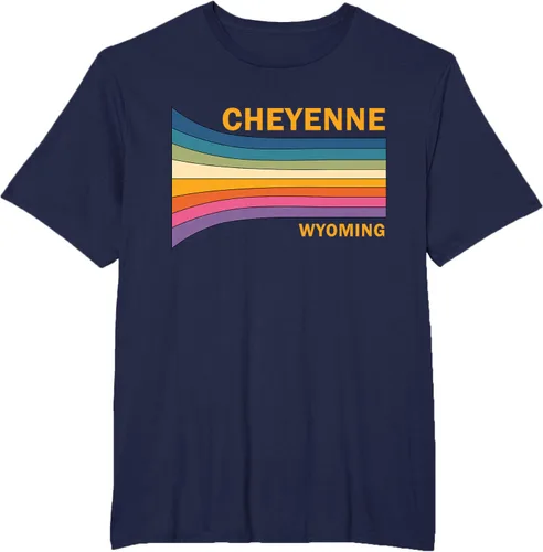 Vista 15 de Retro Vintage 70s Cheyenne Wyoming camiseta