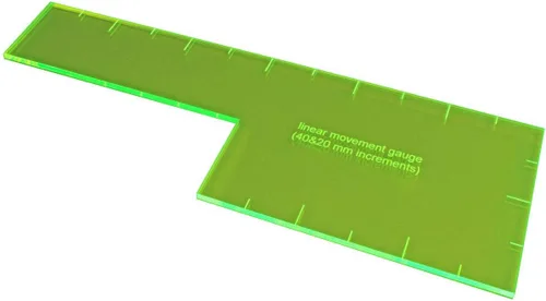 Vista 8 de LITKO Calibre lineal de 1 pulgada compatible con DBA, verde fluorescente